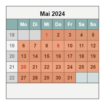 Kalender Mai 2024